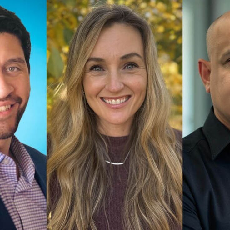 (L-R) Dominic Constandi, Kenna Hilburn and Tom Sharma